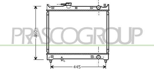 PRASCO SZ048R001 Radiator motorkjøling