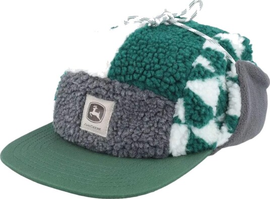 John Deere Winter Cap Dark Green/Charcoal John Deere Winter Cap Dark Green/Charcoal