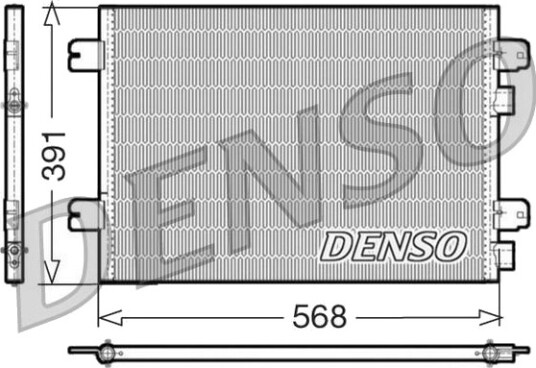 Kondensator, klimaanlegg DENSO DCN23011