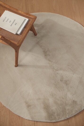 &Home Flossteppe Vigo Rund Beige &Home Flossteppe Vigo Rund Beige