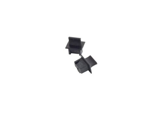 Helos Rj45 Støvdeksel/Dummy Plugg Sort Pu 100