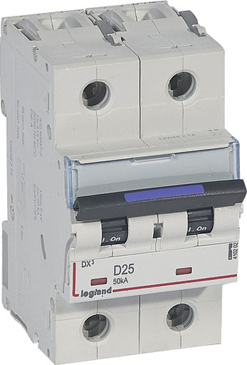 Legrand DX3 MCB automatsikring D25 2P 3M 50kA