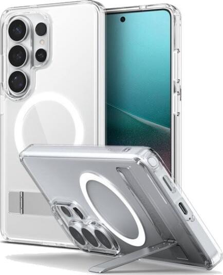 Spigen Ultra Hybrid S MagSafe Deksel for Samsung Galaxy S26 Ultra - Gjennomsiktig Hvit