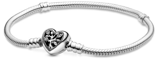 Pandora Armbånd i 925 sølv med hjerte 17 cm Pandora Armbånd i 925 sølv med hjerte 17 cm