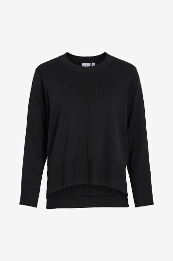Vila Topp viOstria O neck L/S Knit Top Svart