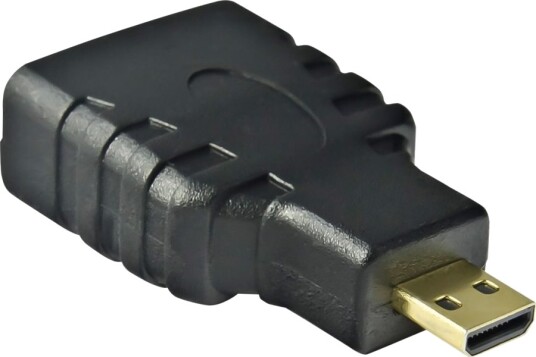 Akyga Hdmi Adapter Med Ethernet Hdmi Hunn Til 19 Pin Micro Hdmi Type D Hann 3.5 M Svart