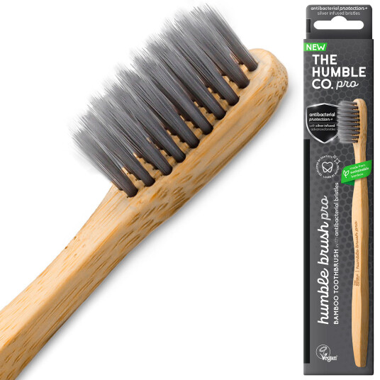 Bamboo Tannbørste Humble Co. PRO Silver Ion Antibakteriell