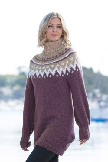 Viking Garn 1811 10 Tåke Genser Lilla