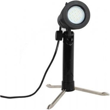 Lampe til produktfoto med sammenleggbart ministativ