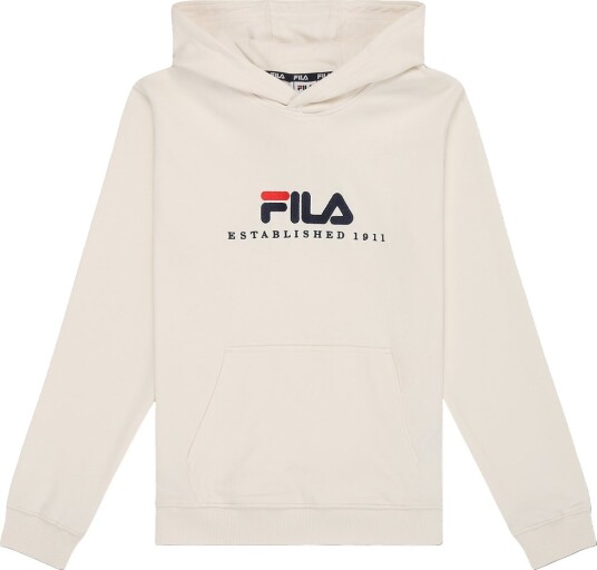 Fila Hettegenser Carisio Egret m. Logo Fila 11 12 år 146 152 Hettegenser Hvit