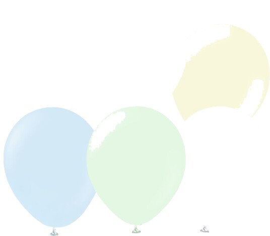 Ballongkungen Ballonger Professional Flerfargede Macaron Pale 100-pakning 1123099-100
