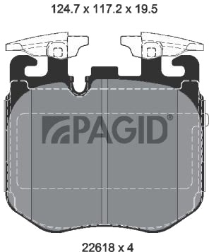 PAGID T2541N Bremseklosser