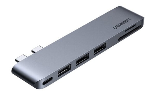 Ugreen Multihubb til MacBook Pro / Air- 2xUSB-C til 3xUSB & Minneskort