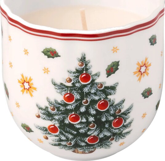 Villeroy & Boch Toy's Delight duftlys Hvit rød tre Villeroy & Boch Toy's Delight duftlys Hvit rød tre