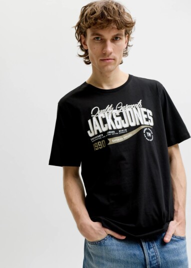 Jack & Jones Jjelogo Tee Ss O Neck 2 Col Aw26 3Pk Mp Black L