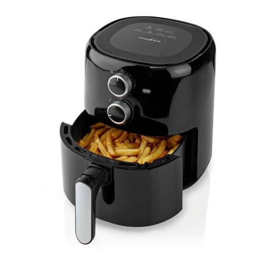 Nedis Hot Air Fryer | 3 l | Timer: 30 min | Analog | Sort