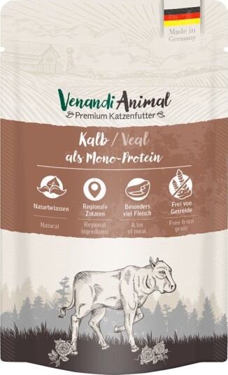 Venandi Animal Våtfôr Sparepakke Monoprotein Kalv 24 X 125 G