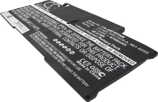 Batteri til Apple MacBook Air 13 2011-2012 A1405 AP_AM1405NB