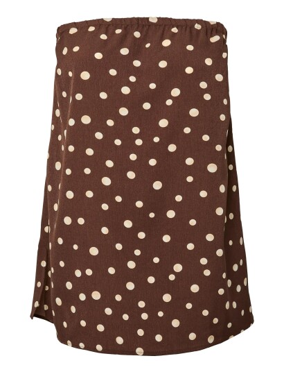 Pieces Pcmokka Bandeau Top Wvn D2D Pp Brown XS