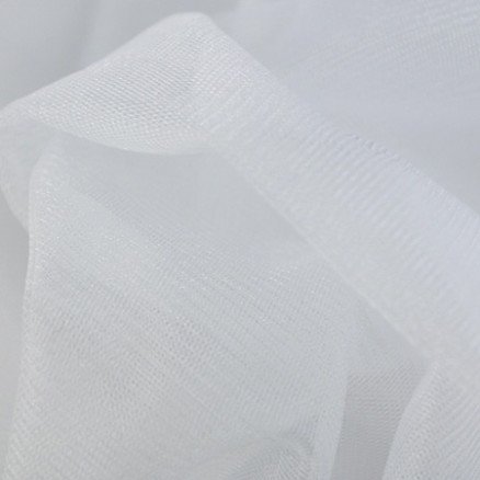 Balsløw Tyl med glimmer Stof 150cm 7 Hvit 50cm