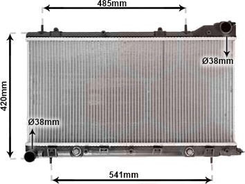 VAN WEZEL 51002048 Radiator motorkjøling