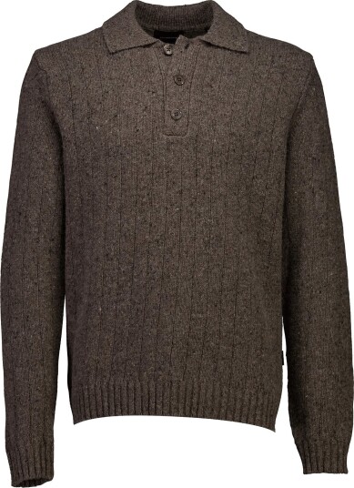 Lindbergh Rib Polo Brown M