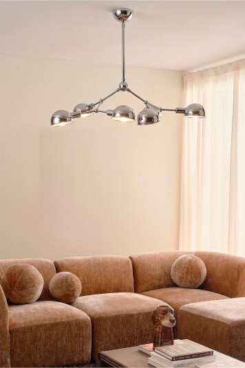 Ellos Home Taklampe Molecule Krom