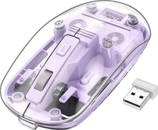 Mus Hoco Hoco Trådløs 2.4G 1600 Dpi Gm29 Lilla Mus Hoco Hoco Trådløs 2.4G 1600 Dpi Gm29 Lilla