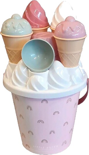 Little Dutch Lekemat Strandis Sett 18 Mnd+ Rosa 14 Deler