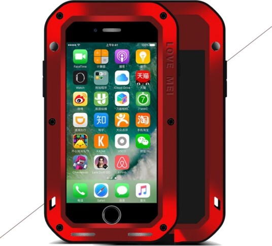 Love Mei Rugged (iPhone SE3/SE2/8/7) Rød Love Mei Rugged (iPhone SE3/SE2/8/7) Rød