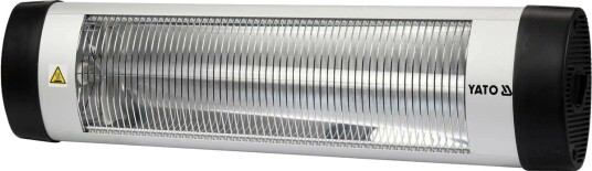 Terrassevarmer Yato YT 99530 Infrarød 2000 W svart sølv Innendårs og utendårs bruk Terrassevarmer Yato YT 99530 Infrarød 2000 W svart sølv Innendårs og utendårs bruk