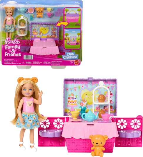 Barbie Family &  Friends Club Chelsea Lekesett Teselskap