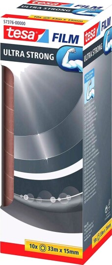 Tesa Ultra Strong Tape 33m x 15mm 10 pk