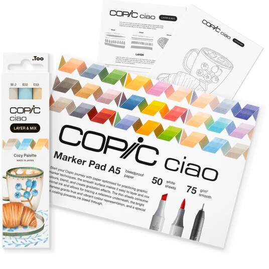 Copic Ciao Layer & Mix 3D Starter Set Cozy Copic Ciao Layer & Mix 3D Starter Set Cozy