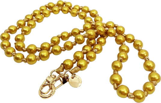 Pipol"s Bazaar Olivia Wood Phone Strap 130 Gold   Gold   ONE SIZE