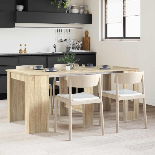 vidaXL Spisebord 180 x 85 x 75 cm Konstruert tre Sonoma eik