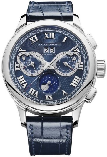 Chopard Herreklokke 161973 9001 L.U.C Blå/Lær Ø45 mm