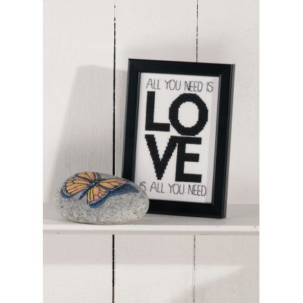 Permin Broderisett Aida All You Need 9x14cm