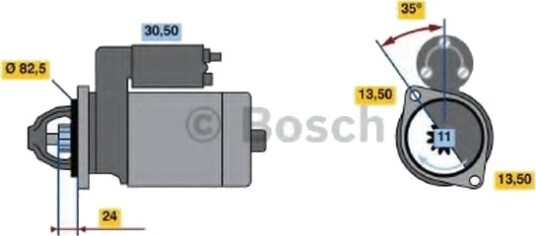 BOSCH 0 986 017 970 Starter