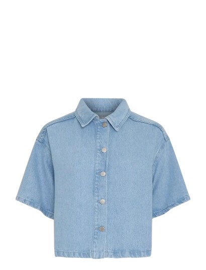 MSCH Copenhagen Mschsaphina 2/4 Shirt Blue L/XL MSCH Copenhagen Mschsaphina 2/4 Shirt Blue L/XL