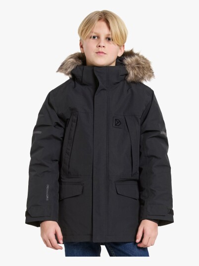 Didriksons Kids' Sylvin Parka Black 140