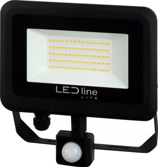 Utendørs Armatur Med Bevegelsessensor Led 50W Nøytralhvit 230Vac 5000Lm Ip65 Sort Photon Led Line Utendørs Armatur Med Bevegelsessensor Led 50W Nøytralhvit 230Vac 5000Lm Ip65 Sort Photon Led Line