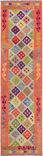 Orientalsk Teppe Vegi Kelim Hand Woven 79 x 298 cm Størrelse: 79 x 298 cm