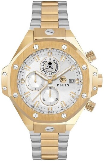 Philipp Plein Herreklokke PWLFA0525 Newness Sølvfarget/Gulltonet Philipp Plein Herreklokke PWLFA0525 Newness Sølvfarget/Gulltonet