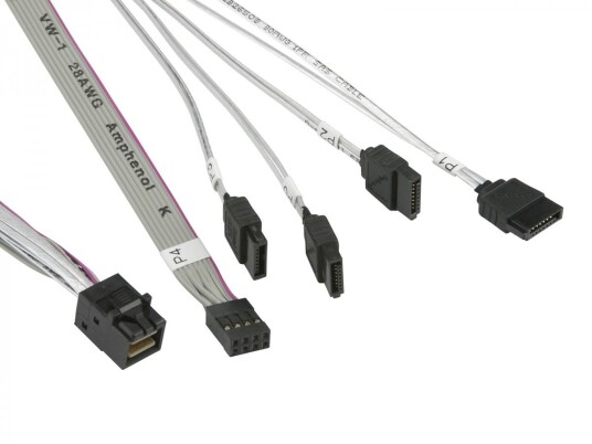 SUPERMICRO SAS3 cross-over Cable SFF-8643 (mini SAS HD) to 4 x SATA 55cm