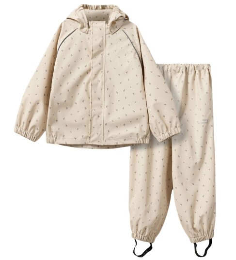 Sofie Schnoor Baby and Kids Varask Rain Suit - Beige - 128