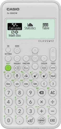 Casio Fx-350Cw, Lomme, Vitenskapelig, 12 Sifre, Batteri, Hvit Casio Fx-350Cw, Lomme, Vitenskapelig, 12 Sifre, Batteri, Hvit