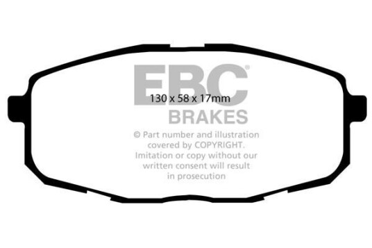 Bremseklosser EBC Brakes DP41562R Bremseklosser EBC Brakes DP41562R