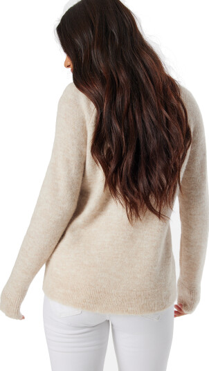 SELECTED FEMME Lulu LS Knit O-Neck Beige S SELECTED FEMME Lulu LS Knit O-Neck Beige S