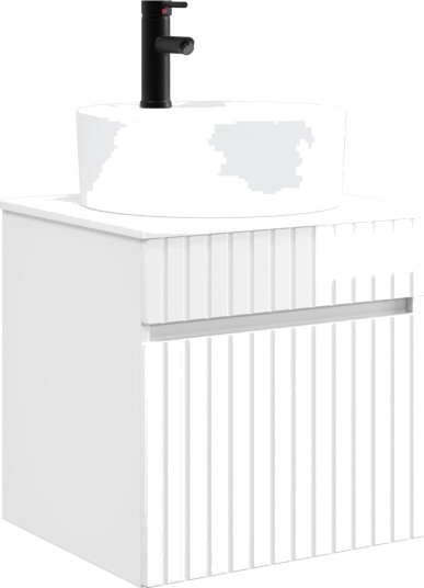 Vegghengt servantkommode Høgglans hvit 49 x 44,5 x 65 cm Vegghengt servantkommode Høgglans hvit 49 x 44,5 x 65 cm